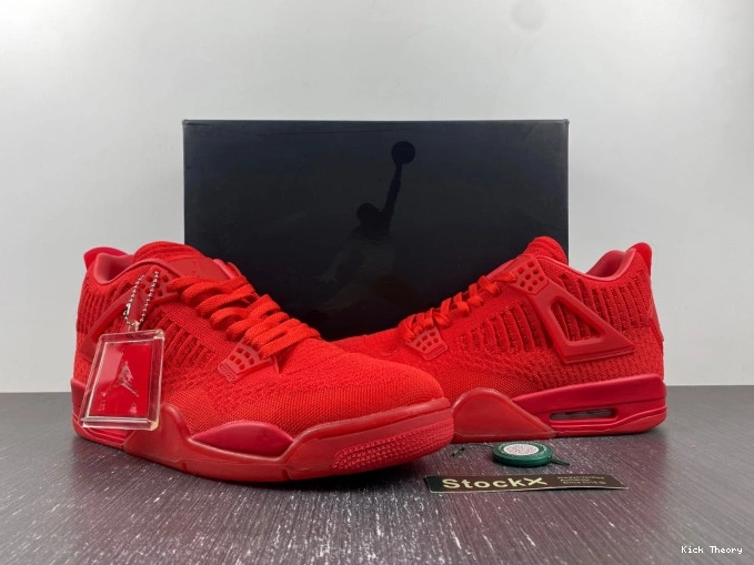Kicked Out Shoe Store 4 Flyknit Red Retro Jordan AQ3559-600 0729